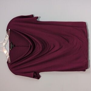 Banana Republic Plum Drape Neck Blouse
